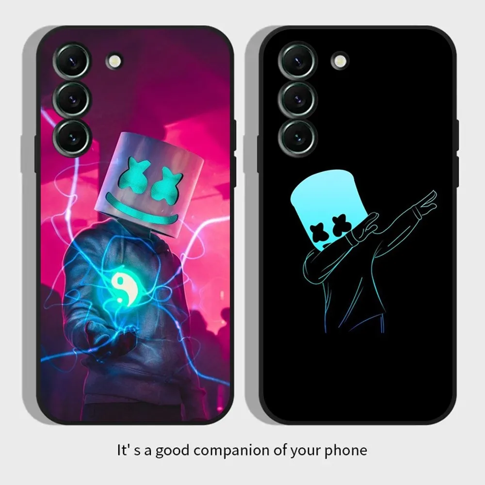 Custodia Per Telefono Dj M-Marshmello Per Samsungs23,S22,S21,S20 Ultra Pro S10,S30Plus,20 Cover Ultra Nera