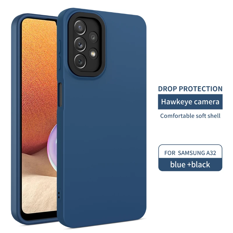 Eagle Eye Lens Camera Proteggi Custodia In Silicone Per Samsung A32 A22 A12 A52 5G 4G Ultra-Sottile Anti-Caduta Olio Sensazione Tpu Cover Posteriore F