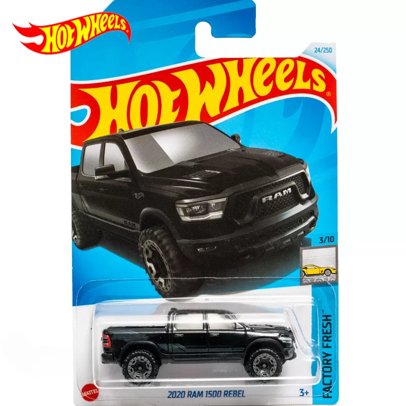 2024 Original Hot Wheels Car 2020 Ram 1500 Rebel Toys For Boys 1/64 Diecast Alloy Voiture Juguetes Factory Fresh Birthday Gift