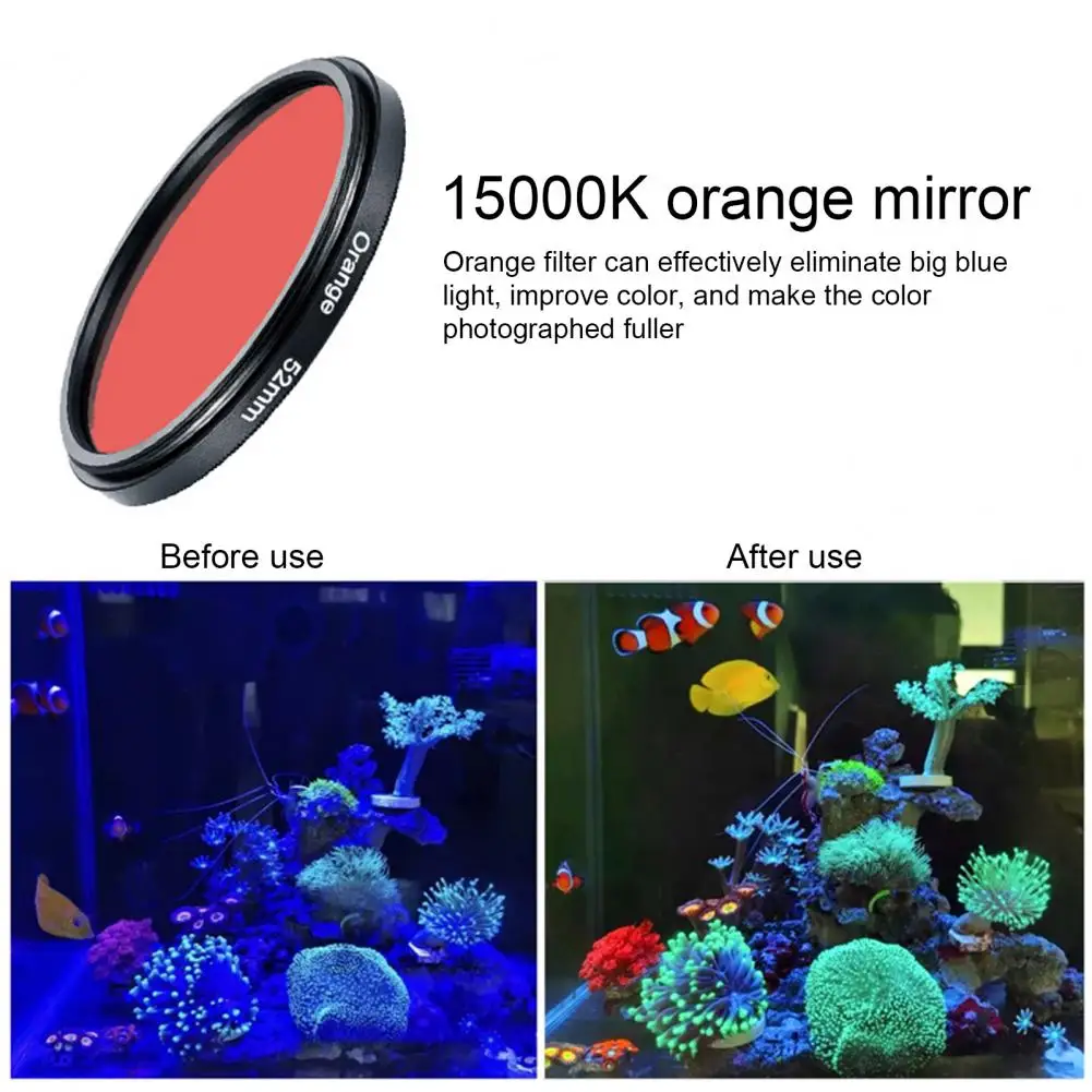 Filtro Dell'Obiettivo Utile Ad Alta Trasmittanza Leggero Acquario Coral Plant Camera Lens Filter Accessori Per Fotocamere