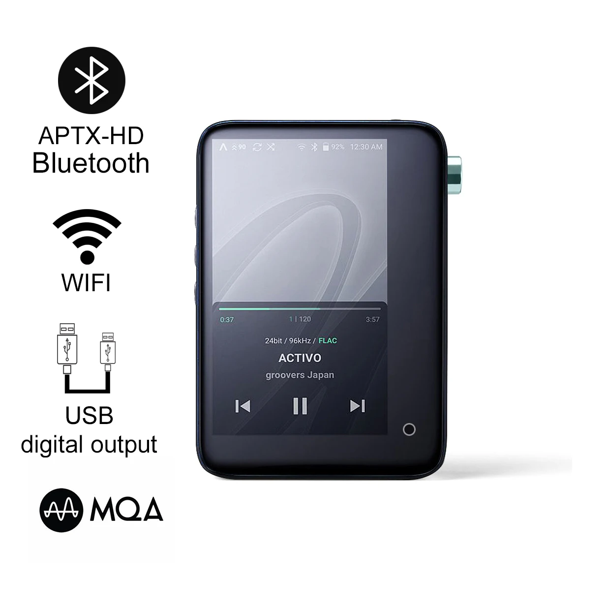 Lettore Mp3 Activo Ct10 Con Bluetooth Wifi Lettore Audio Digitale Ad Alta Risoluzione Lettori Musicali Hifi Portatili Con Dac Usb Mqa Dap