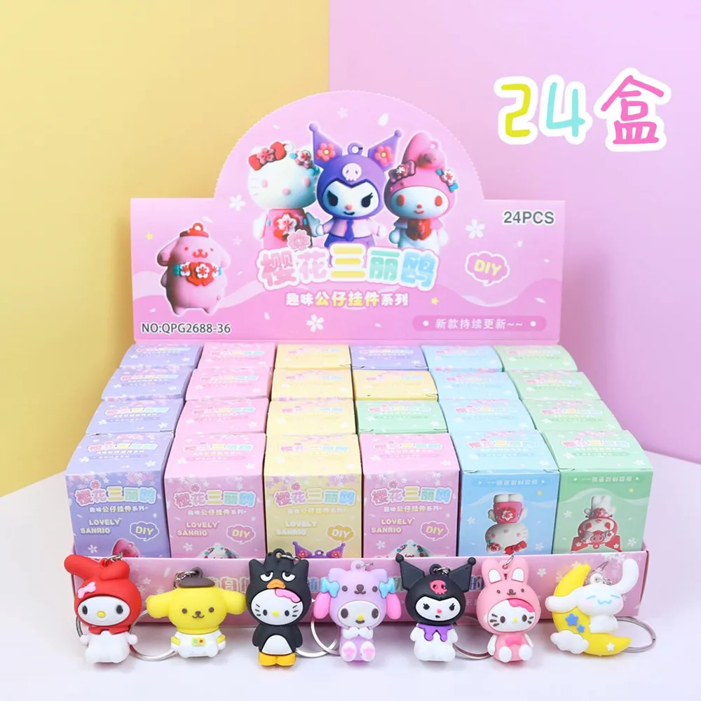 24 Buah/Set Sanrio Pokemon Blind Box Legend Arceus Manuale Permanen Pikachu Kotak Buta Misteri Mainan Perifer Mystery Box Regali