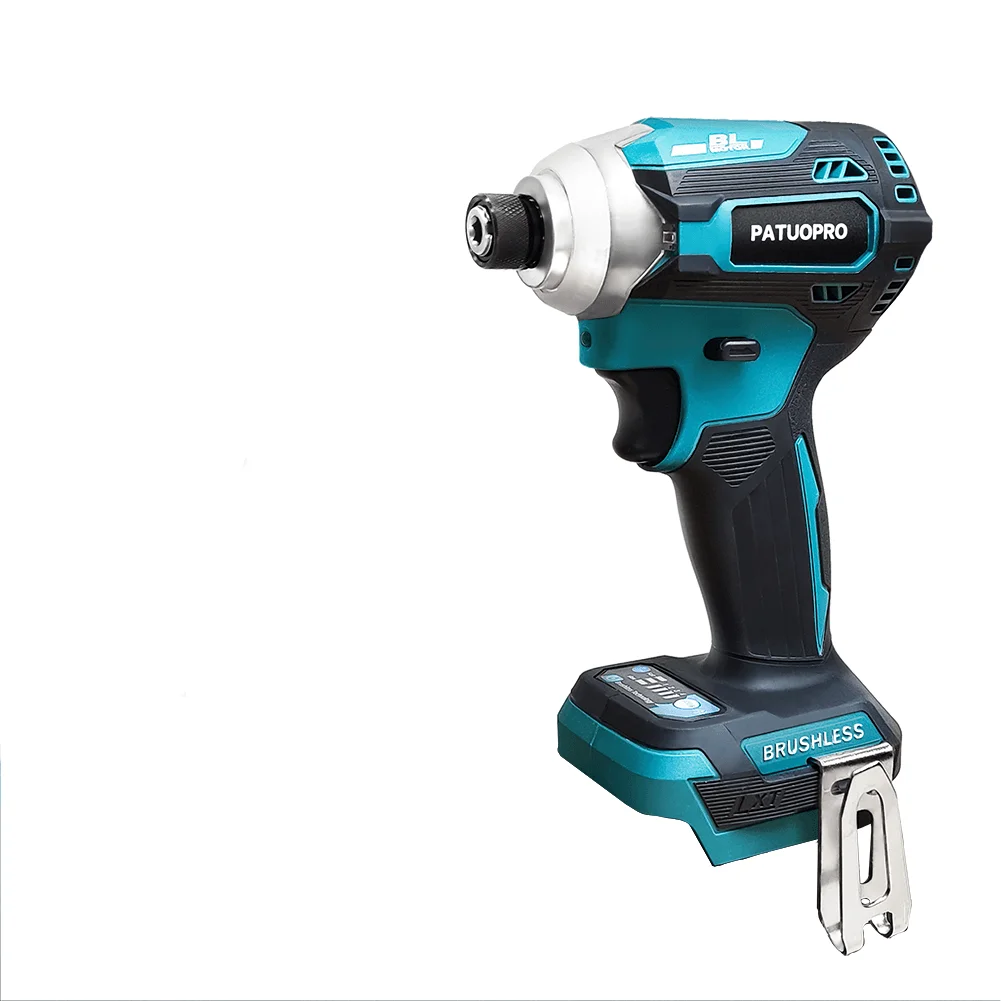 Avvitatore A Percussione Elettrico A Batteria Esagonale Da 1/4 Pollici Avvitatore A Percussione Ricaricabile A 4 Velocità Senza Spazzole Per Batteria 