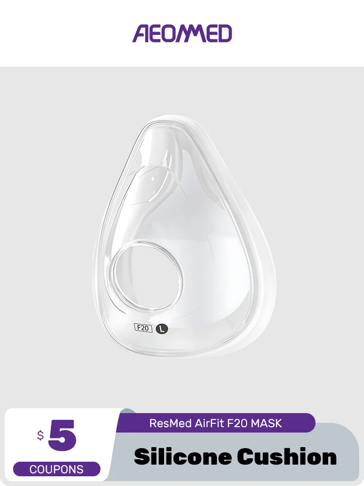 Cuscino Di Ricambio In Silicone Per Compatibilità Resmed Airfit F20 Full Face Mask Cpap Mask Bocca E Maschera Nasale Apnea Notturna