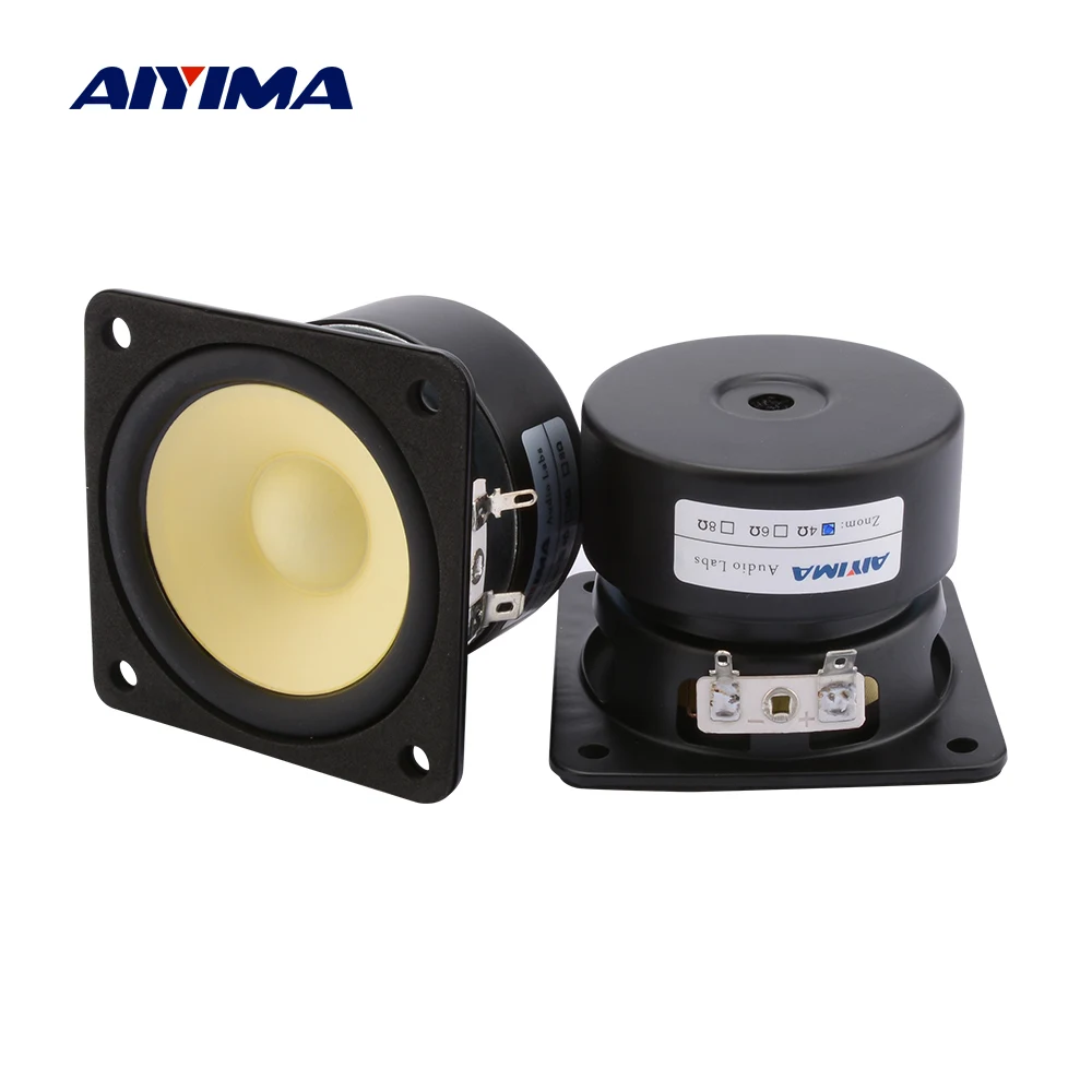Aiyima 2Pcs 3 Pollici Full Range Speaker Driver 4 8 Ohm 15W Sound Speaker Amplificatore Home Audio Altoparlante Unità Di Colonna