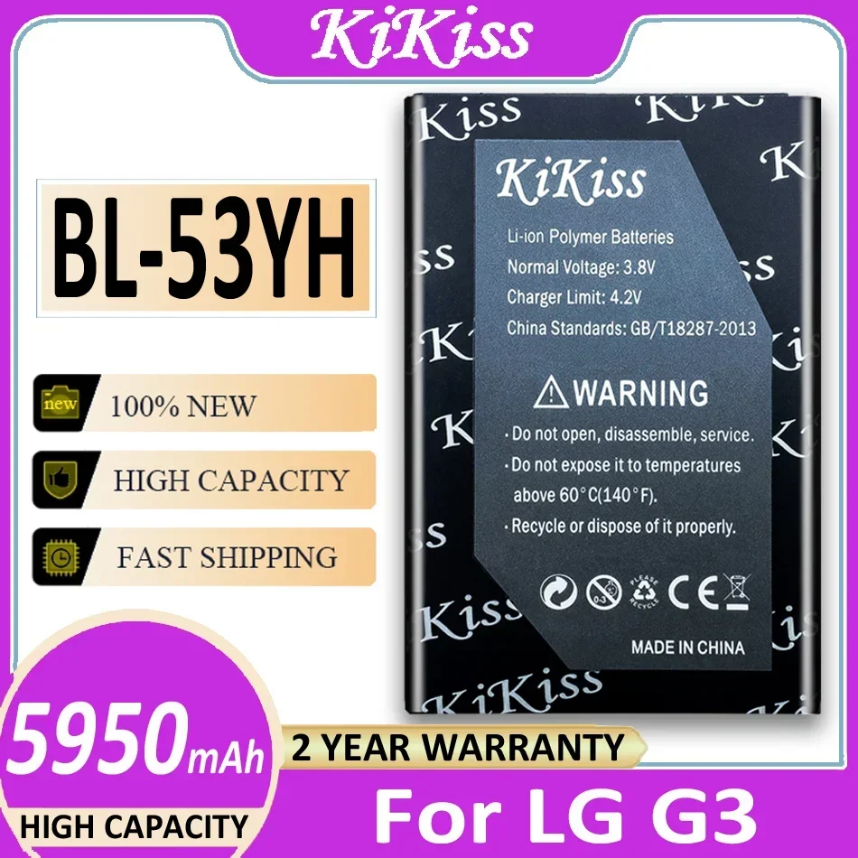 Batteria Bl-53Yh Bl53Yh Per Lg G3 D858 D855 D857 D859 D850 F400 F460 F470 F400L D830 D851 Vs985 Bl 53Yh Bateria + Numero Di Tracciamento