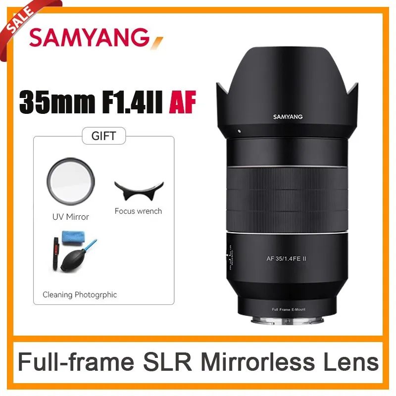 Samyang 35Mm F1.4 Ii V2.0 Fe Obiettivo Per Fotocamera Con Messa A Fuoco Automatica Grande Apertura Per Fotocamere Sony E/Fe Mount Come Alpha 7Ii/7Sii/