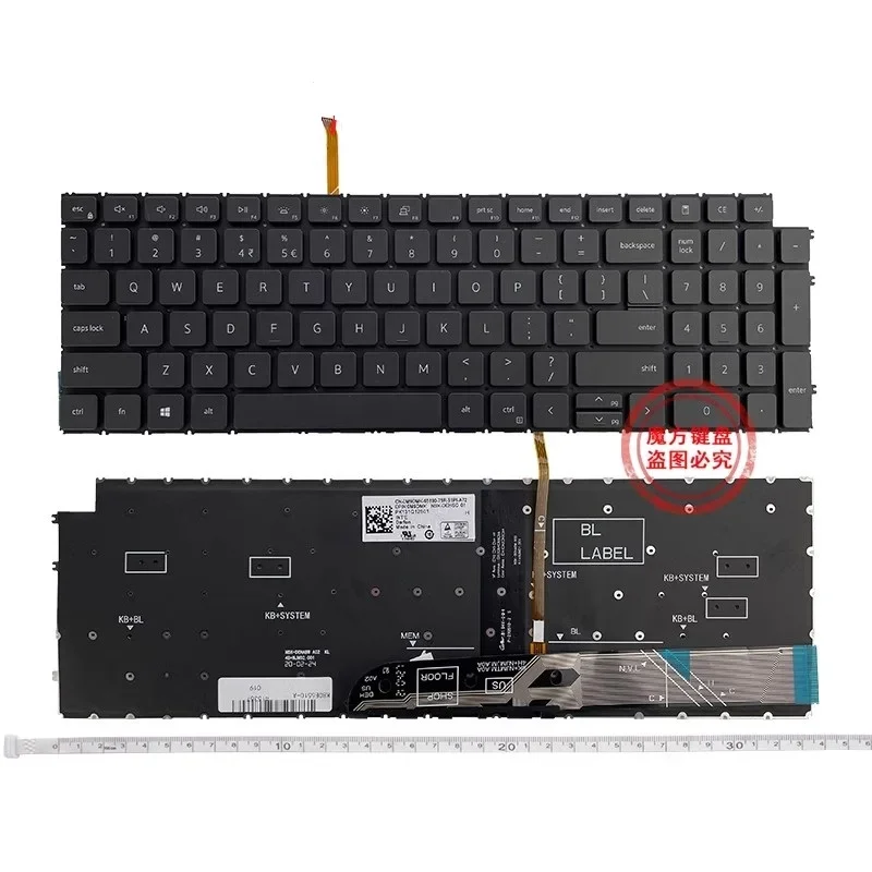 Nuova Retroilluminazione Della Tastiera Americana Per Dell Inspiron 15Pro 15 5510 5518 3520 5505 3525 Latitude 3520 3525 Tastiera Inglese