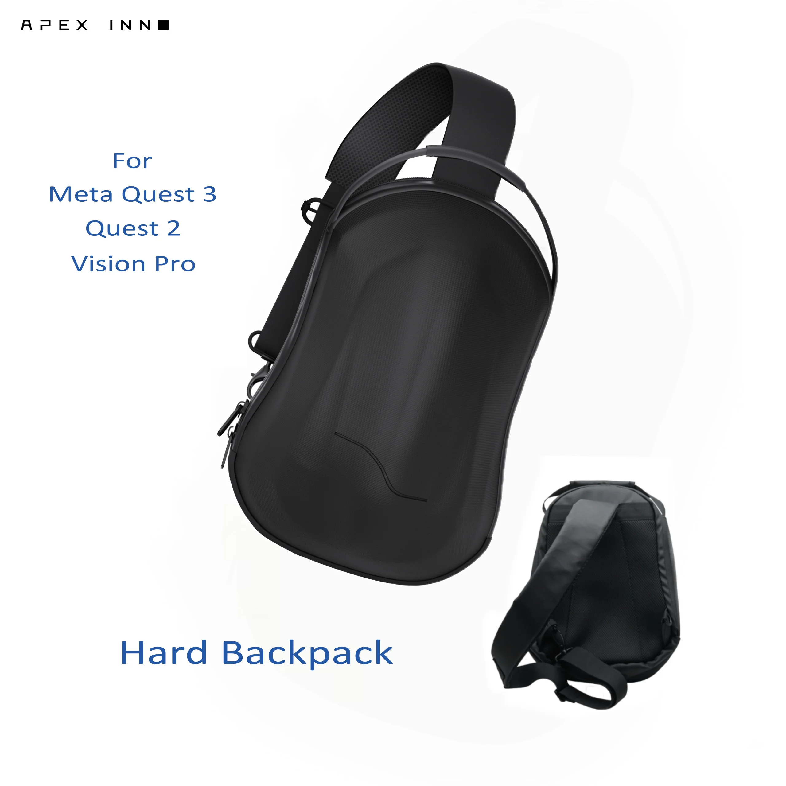 Custodia Portatile Apexinno Vr Per Meta/Oculus Quest 3/Quest 2 E Vision Pro-Headset, Controller E Organizzazione
