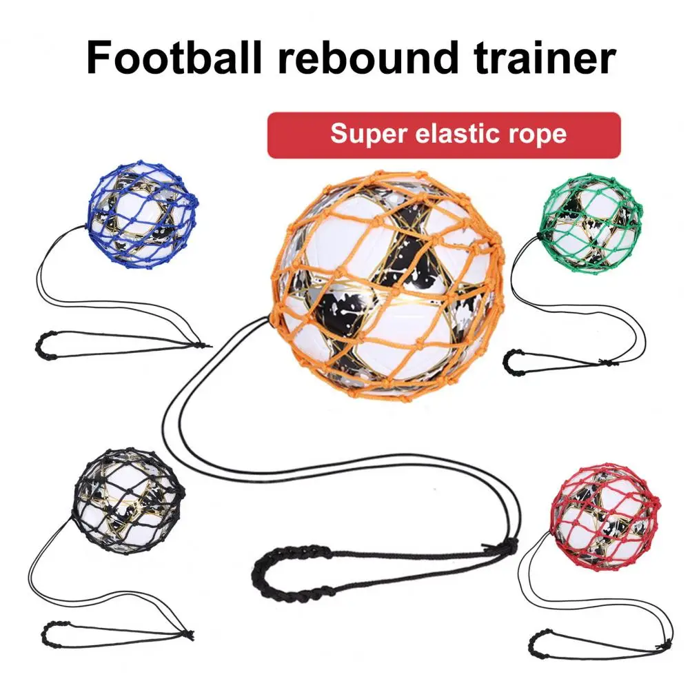 Pallone Da Calcio Net Kicker Football Kick Trainer Nylon Mesh Bag Solo Soccer Kick Practice Training Aid Football Trainer Juggling Net
