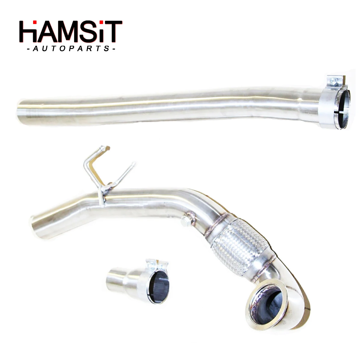 Hamsit 3 "Downpipe In Acciaio Inossidabile Per 15-16 Audi A3 S3 Volkswagen Golf R Mk7 2.0T V-Band