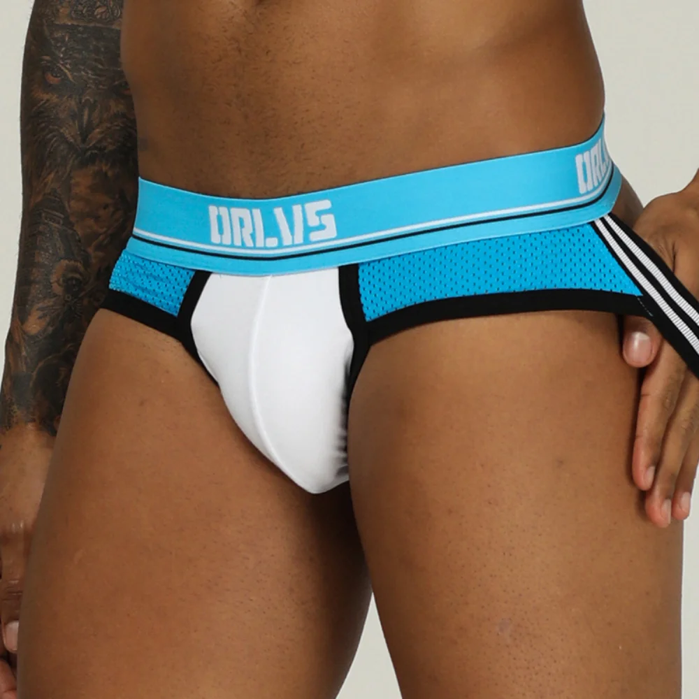 Sexy Mens Side Mesh Sospensorio Intimo Perizoma Perizoma Traspirante Cueca Tanga Ropa Interni Hombre Bikini Slip Mutande