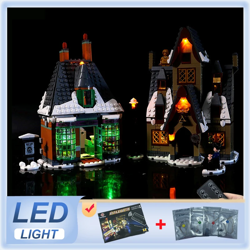 Kit Luci Led Rc Per Scacchi Mago Lego 76392 (Solo Luce Led, Senza Modello Di Blocchi)