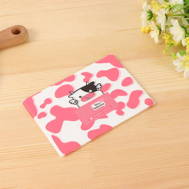 100 Pz/Lotto Cartoon Pink Fleck Cow Angel Torrone Wrapping Paper Handmade Household Battesimo Sugar Packaging Torrone Gift Wrapping