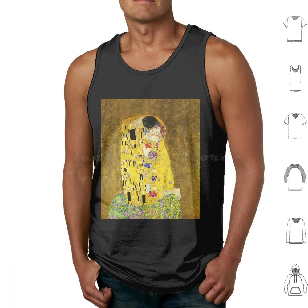 Klimt The Kiss Canotte Stampa Cotton Klimt The Kiss Klimt Kisses Kiss Timelessfancy Gold Gustav Klimt The Kiss