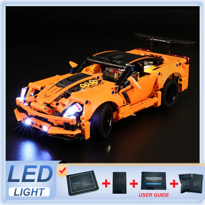 Kit Luce Led Per Lego 42093 Chevrolet Corvette Zr1 (Solo Luce Led, Senza Modello Di Blocchi)