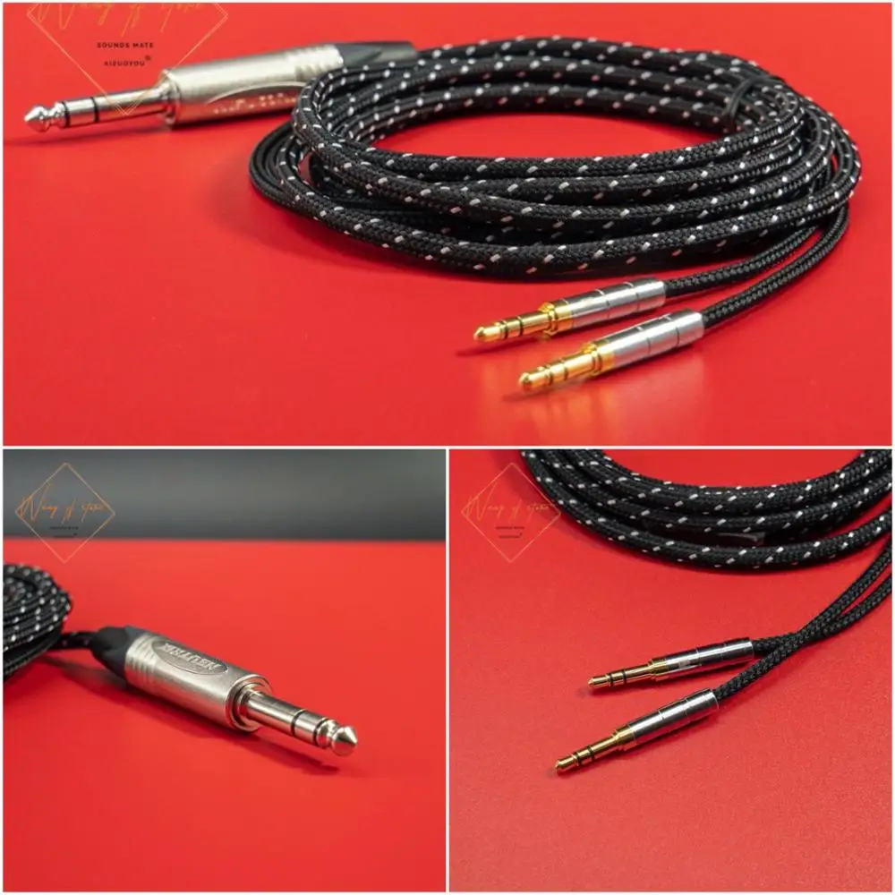 Cavo Audio Bilanciato Hifi Per Denon D5200 D7200 D9200 Cuffie Neutrik 6.3Mm 6.35Mm 1/4 "Spina 2.5M