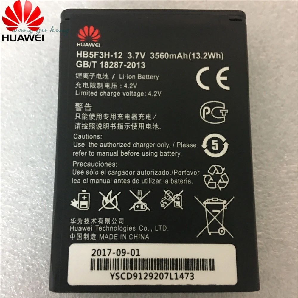 Hb5F3H 3560Mah Batteria Per Huawei E5372T E5775 4G Lte Fdd Cat 4 Router Wifi Hb5F3H-12