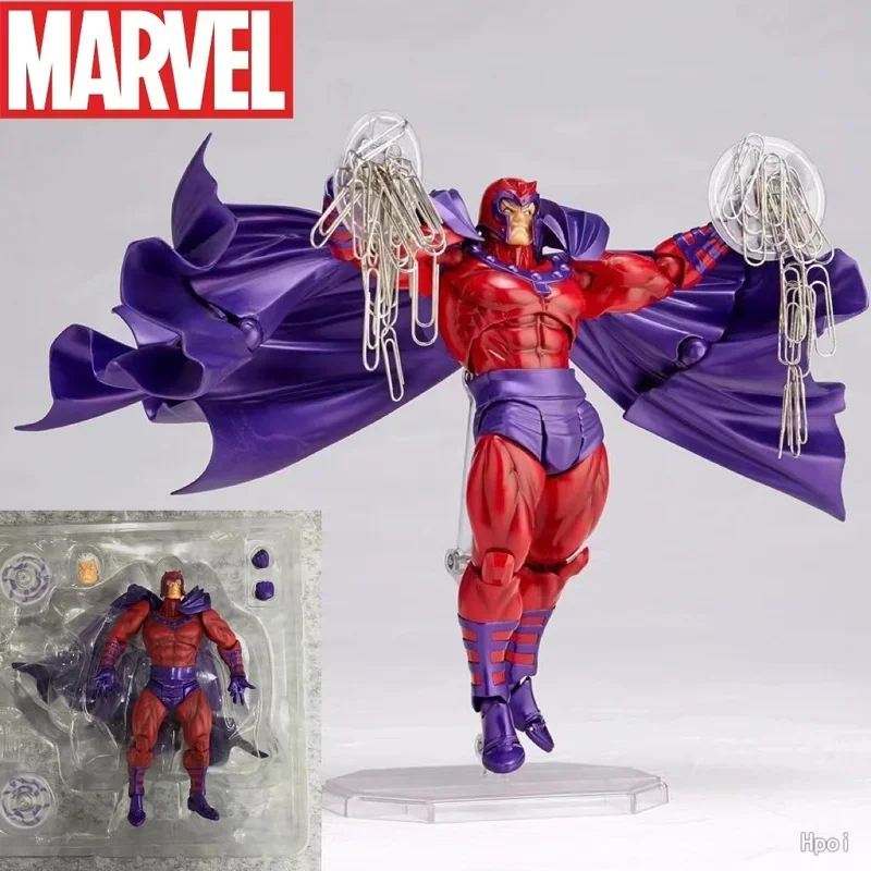 Marvel Max Eisenhardt Anime Figure Magneto Action Figure17Cm Pvc Figurine Model Statue Doll Collection Room Decoration Toy Gift