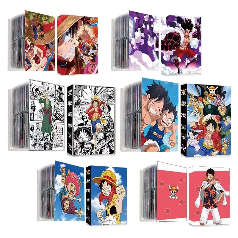 240Pcs Holder Album One Piece Card Book Collezioni Rufy Roronoa Zoro Loaded Gift For Children New World King Four Game