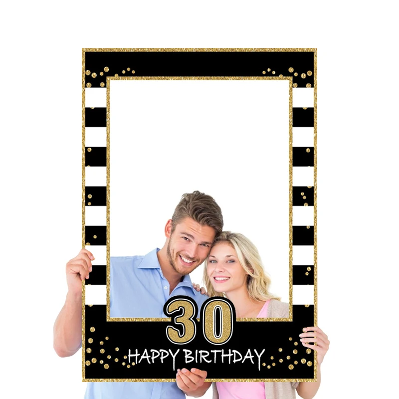 1 Pz 1 18 21 30 40 50 60 Anni Photo Booth Puntelli Cornice Bambini Adulto Festa Di Compleanno Festa Anniversario Photobooth Puntelli Forniture