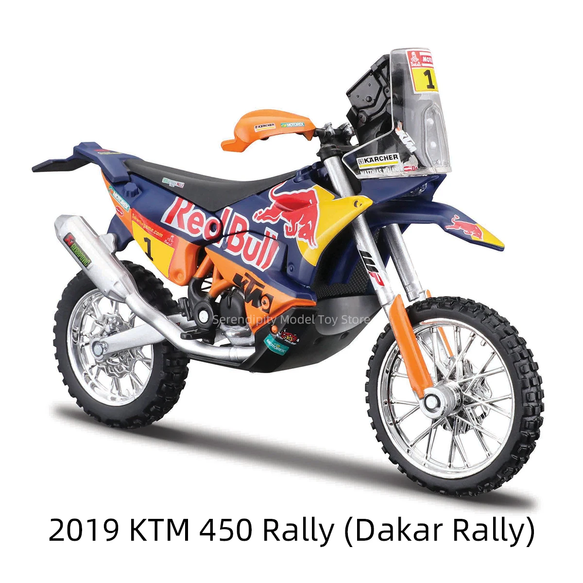 Bburago 1:18 2019 Dakar Rally Ktm 450 Rally 450Sx-F Veicoli Pressofusi Statici Giocattoli Modello Moto Da Collezione