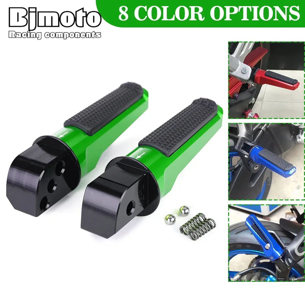 Pedane Moto Pedale Passeggero Posteriore Per Kawasaki Er-6F Er-6N Ninja 400 650 H2 Sx Versys 650 1000 2012-2019