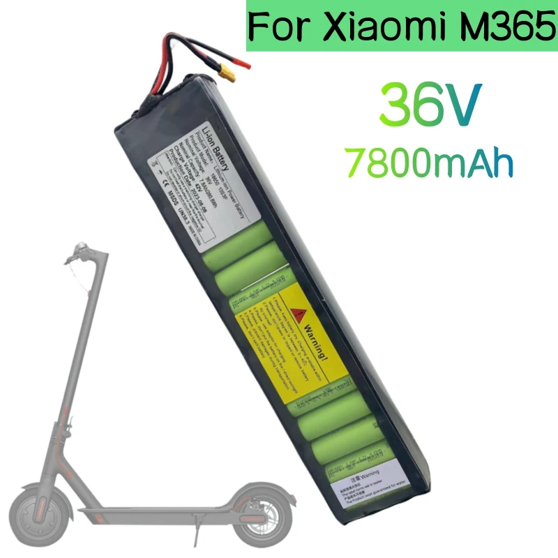 36V 7.8Ah 18650 Pacco Batteria Per Xiaomi M365 Ninebot Segway Scooter Ebike Bicicletta Lnside