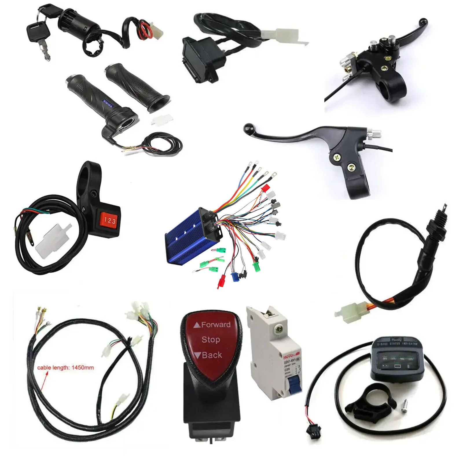 36V-84V 350-3500W Kit Motore Elettrico Senza Spazzole Controller Per Go Kart Atv Quad E-Bike Scooter Quad Buggy