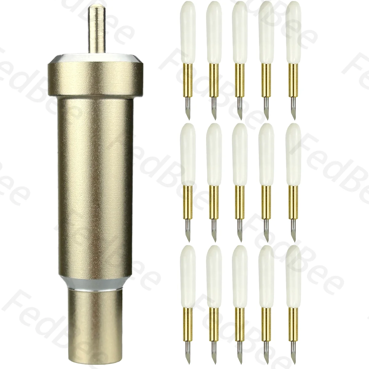 15Pcs Cricut Deep Point Blade + 1Pc Housing Per Cricut Maker 3 2 1 Explore 3 Air Venture Gold Premium Cutting Set