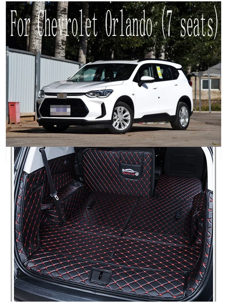 Per Chevrolet Orlando Trunk Mat Orlando (7 Posti) Tappetino Per Bagagli Completamente Chiuso Tappeto 2019 Edition Ricambi Auto