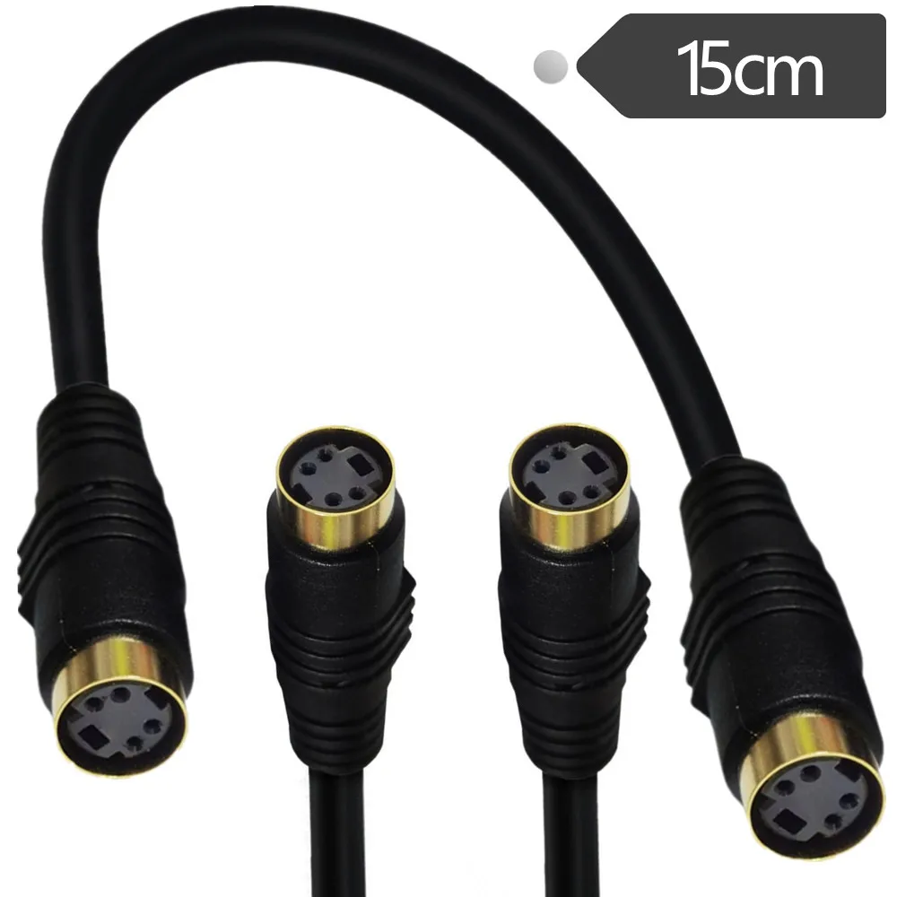 Video Line S Video 4Pin 4P Femmina A Femmina F / F S-Vedio Tv Via Cavo Video Per Tv Hdtv Dvd Vcr Lcd