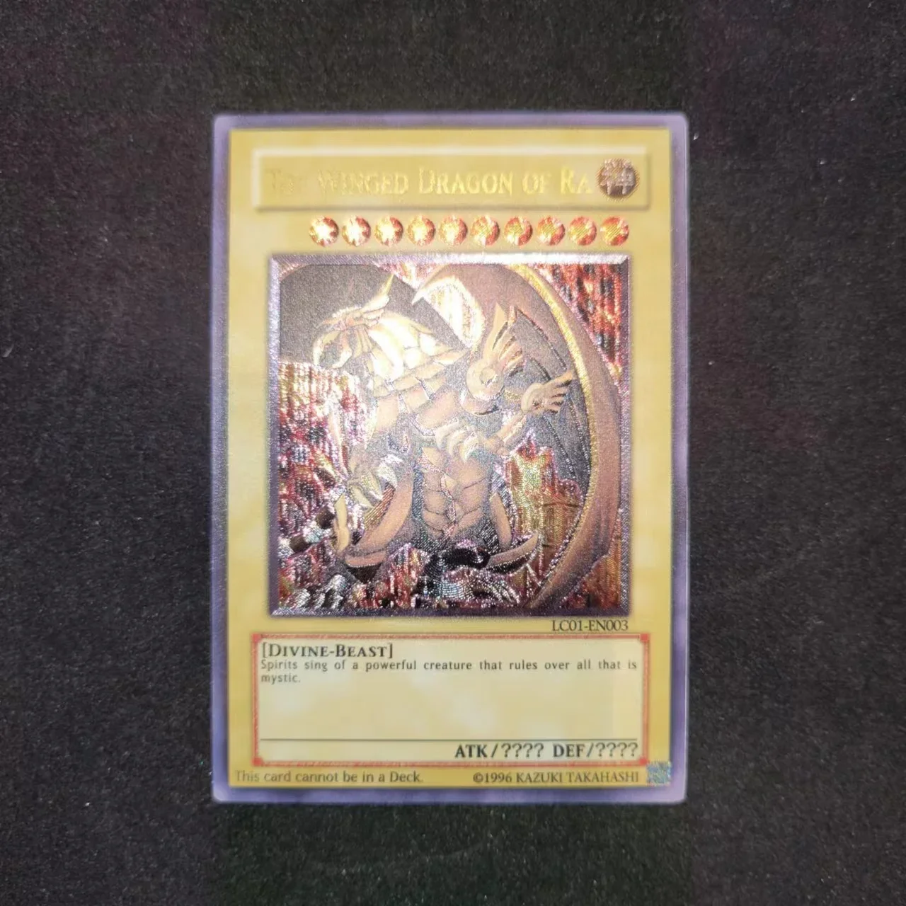 Yu-Gi-Oh Ur Lc01-En003 /The Winged Dragon Of Ra Regalo Per Bambini Giocattoli Da Collezione Per Carte (Non Originali)