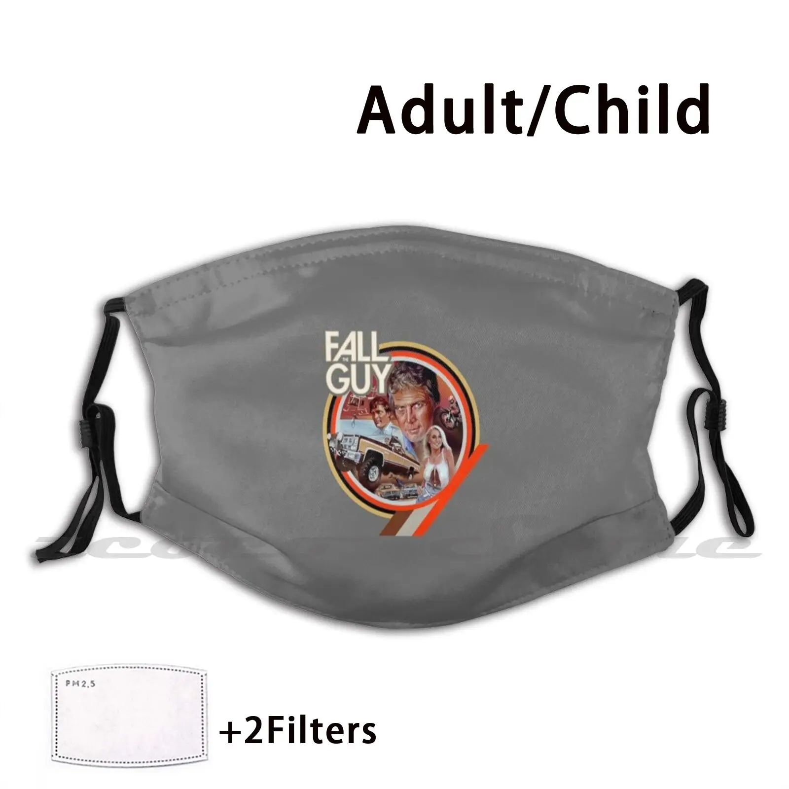 The Fall Guy Mask Adulto Bambino Lavabile Pm2.5 Filtro Logo Creatività The Fall Guy Chris Chris Uk Viva La Vida Store Paracadute