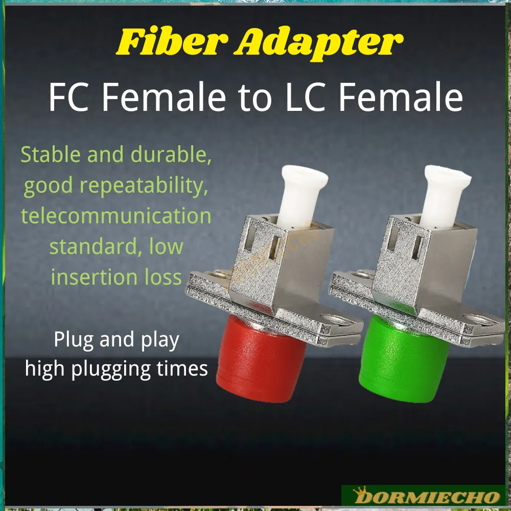Original Fiber Adapter Fc Female To Lc Female Flange Fiber Laser Lc-Fc Coupler Optical Tools Single-Mode Good Repeatability