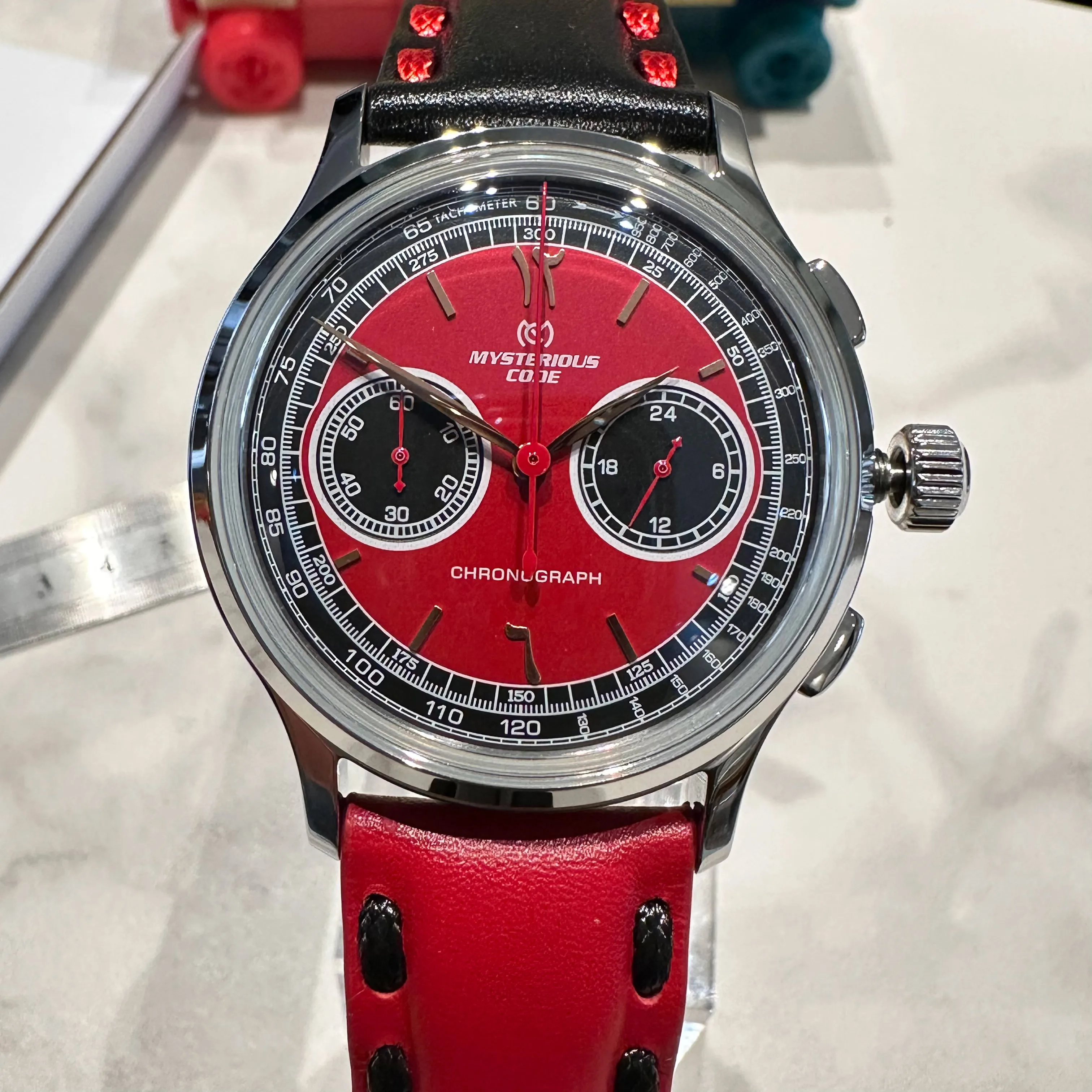 Mysteriouscode 40Mm Multifunzione Chronographe Vk63 Movimento Al Quarzo Orologio Pilota Da Uomo Vintage Vetro A Forma Di Cupola Per Dropshipping