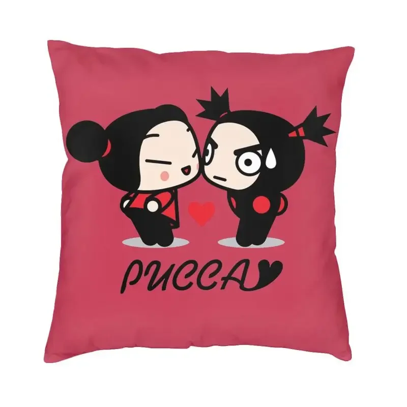Animazione Pucca E Garu Fodere Per Cuscini Decorazione Luxury Cartoon Anime Tv Chair Cushion Square Pillow