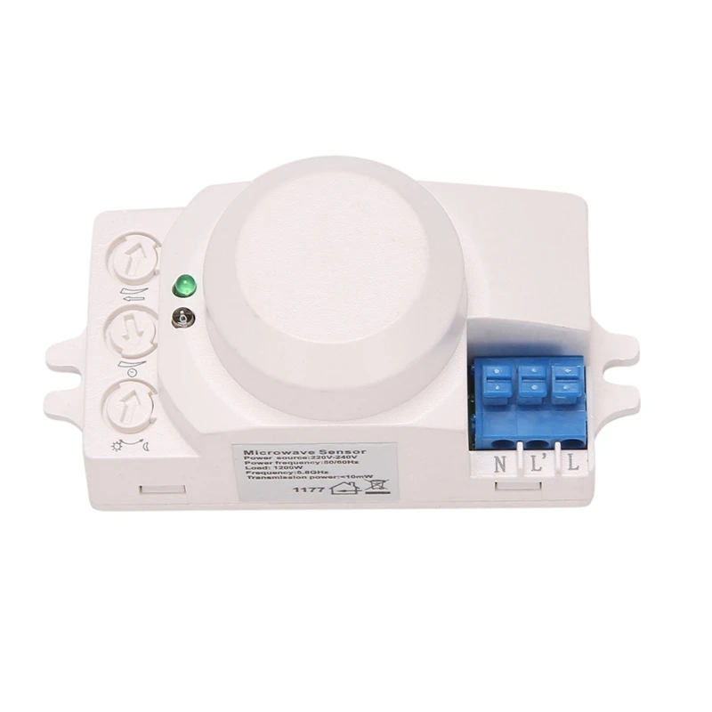 10X 5.8Ghz Hf System Led Microonde Sensore Di Movimento A 360 Gradi Interruttore Della Luce Rilevatore Di Movimento Del Corpo