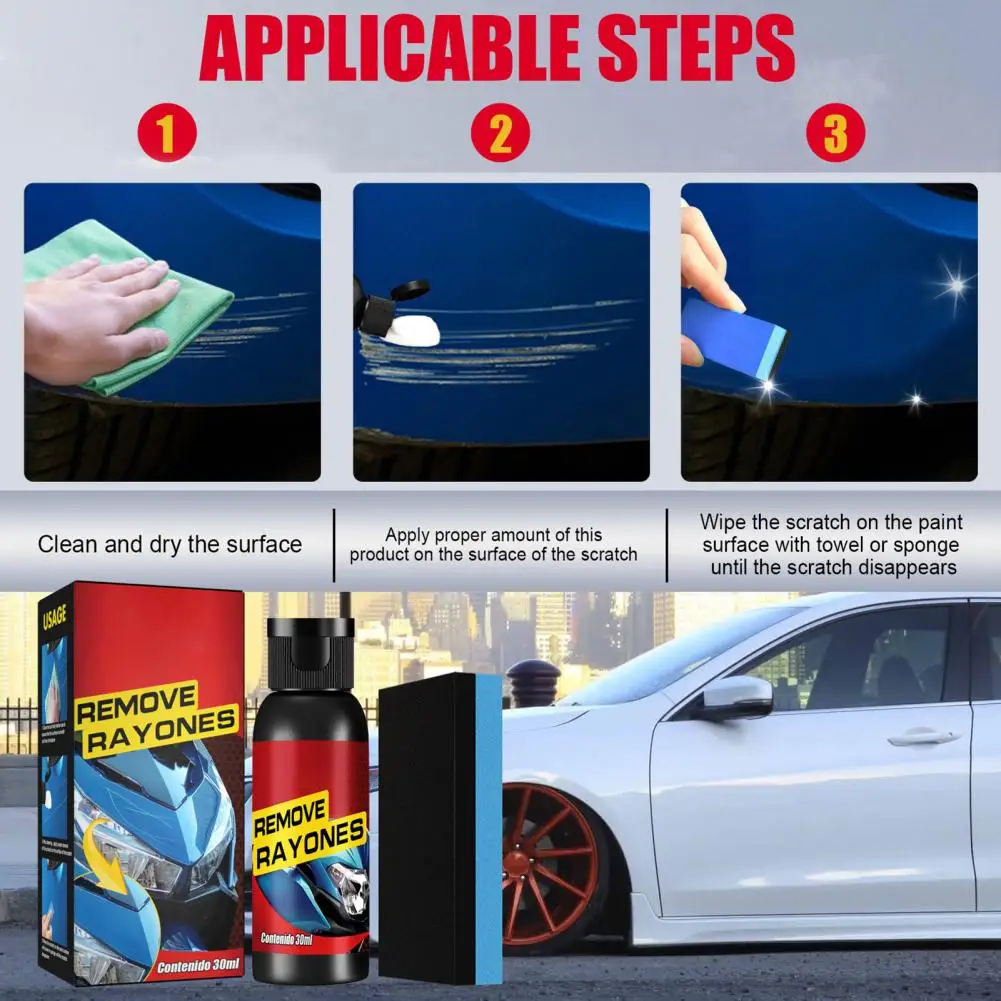30Ml Scratch Repair Detergente Impermeabile Protettivo Ricondizionamento Ripristina Shine Scratch Remover Automotive Care