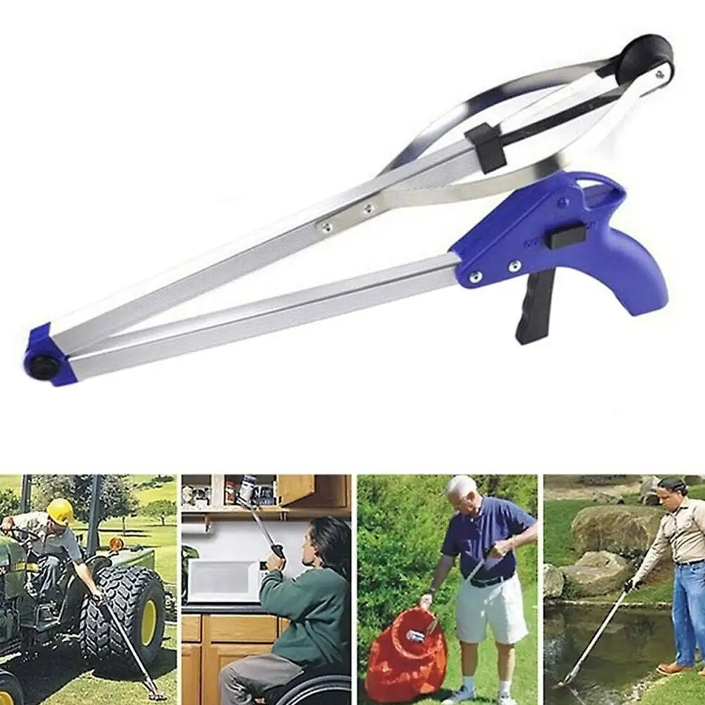 1 Pz Pieghevole Famiglia Raccoglitore Di Rifiuti In Lega Cestino Grabber Foglie Di Scarto Raccogliere Pulizia Clip Giardino Per Attrezzo Da Giardino