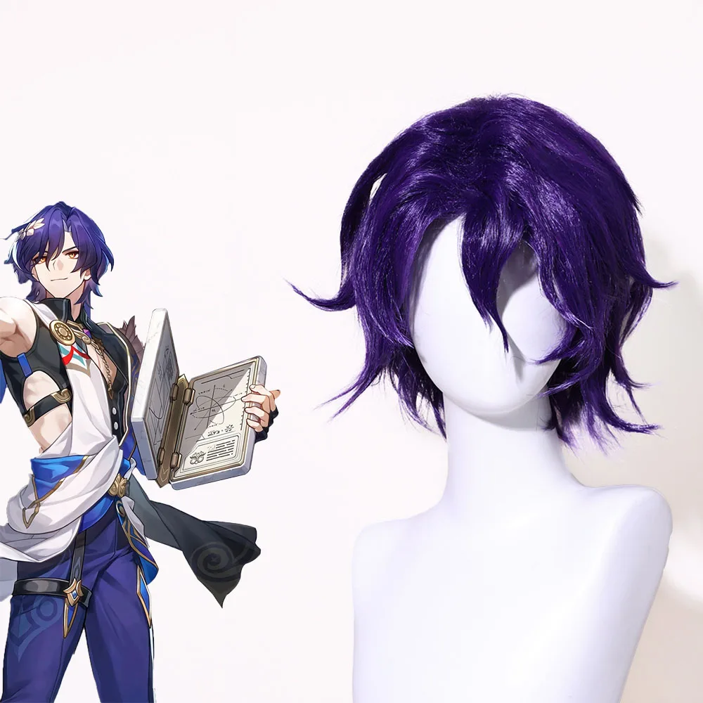 Dr. Ratio Cosplay Parrucca Gioco Honkai Star Rail Doctor Veritas Ratio Cosplay Costume Party Outfit Halloween Headwear Puntelli