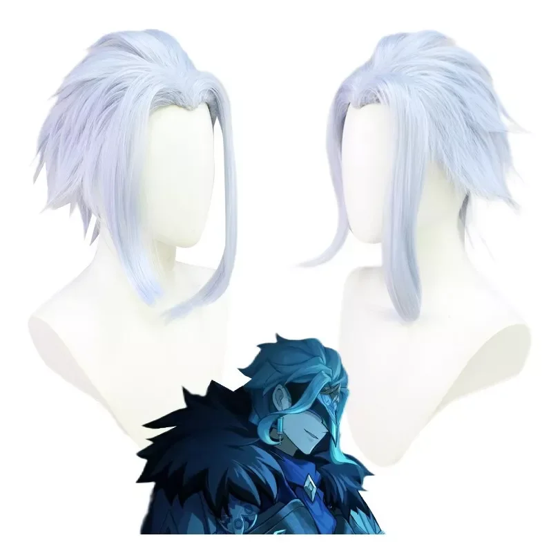 Dottore Parrucca Gioco Genshin Impact Fatui Forbore Parrucca Cosplay Osplay Front Lace Genshin Impact Fatui Doctor