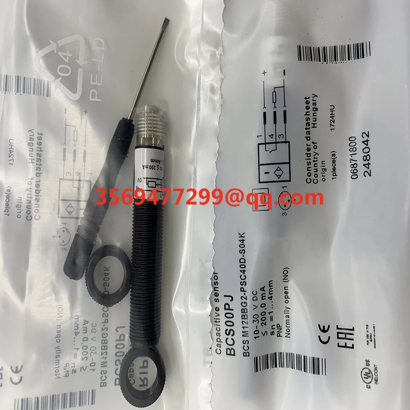 Interruttore Di Prossimità Bcs M12Bbg2-Nsc40D-S04K Bcs M12Bbg2-Noc40D-S04K Spot Nuovo Di Zecca