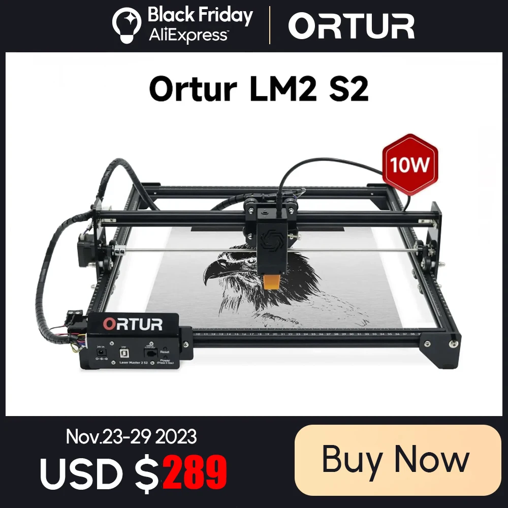 Ortur Lazer Master 2 S2-Lf Sf Lu2-2A Macchina Da Taglio Per Incisione Laser Taglierina Laser Cnc Per Legno E Metallo 390 X410Mm Area Di Incisione