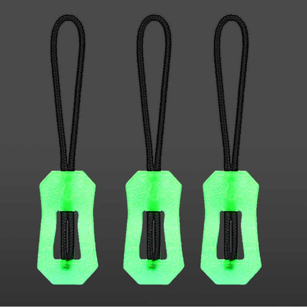 5/10Pcs Glow In The Dark Zipper Puller Head Anti-Lost Luminous Pull Zipper Zaino Ciondolo Per Cappotto Zaino Borsa Tenda