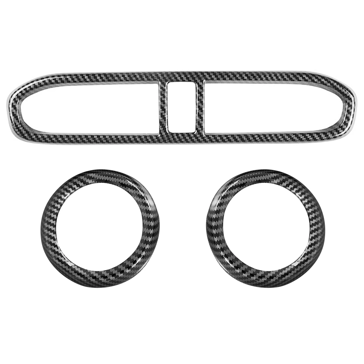 3Pcs Anteriore Aria Condizionata Presa Di Sfiato Trim Cover Frame Sticker Per Hyundai I10 2022