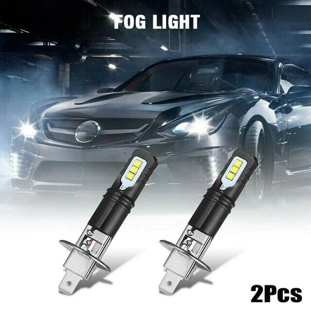 2 Pz H1 H3 Led Fendinebbia Per Auto 2525 Chip Csp Super Bright 12000Lm Lampadina Guida Automatica Lampada Da Corsa H4 H7Led Luce 12V 6000K Bianco