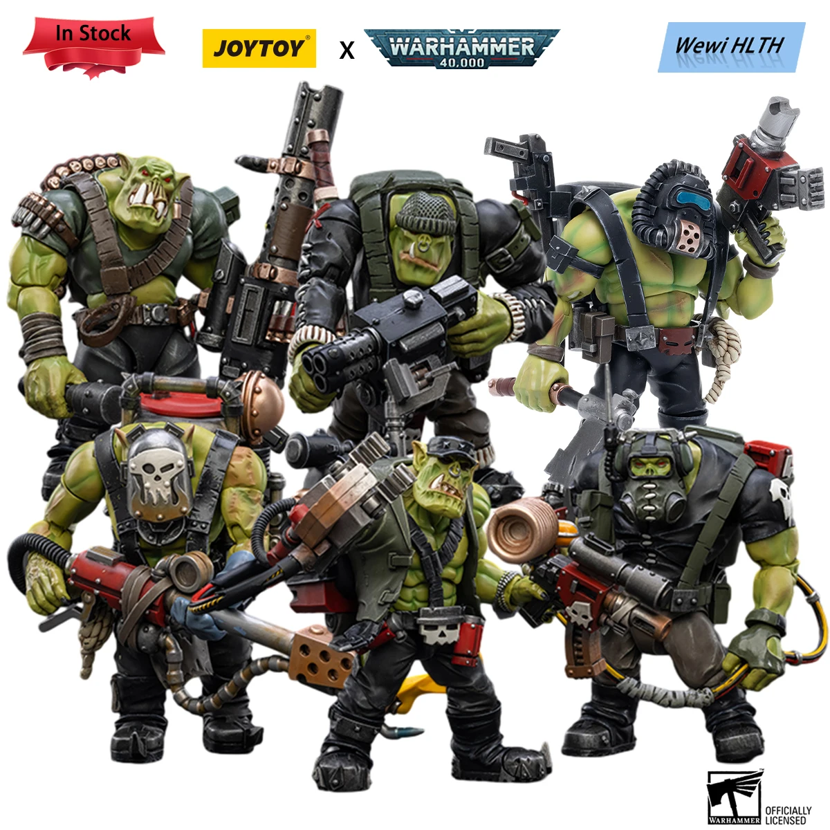 Joytoy 1/18 Action Figure Warhammer 40K Ork Kommandos Forze Speciali Modello Militare Regalo Spedizione Gratuita