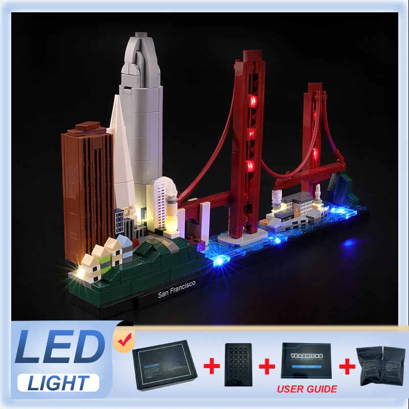 Kit Luci A Led Per Architettura Lego 21043 San Francisco (Solo Luce A Led, Senza Modello Di Blocchi)