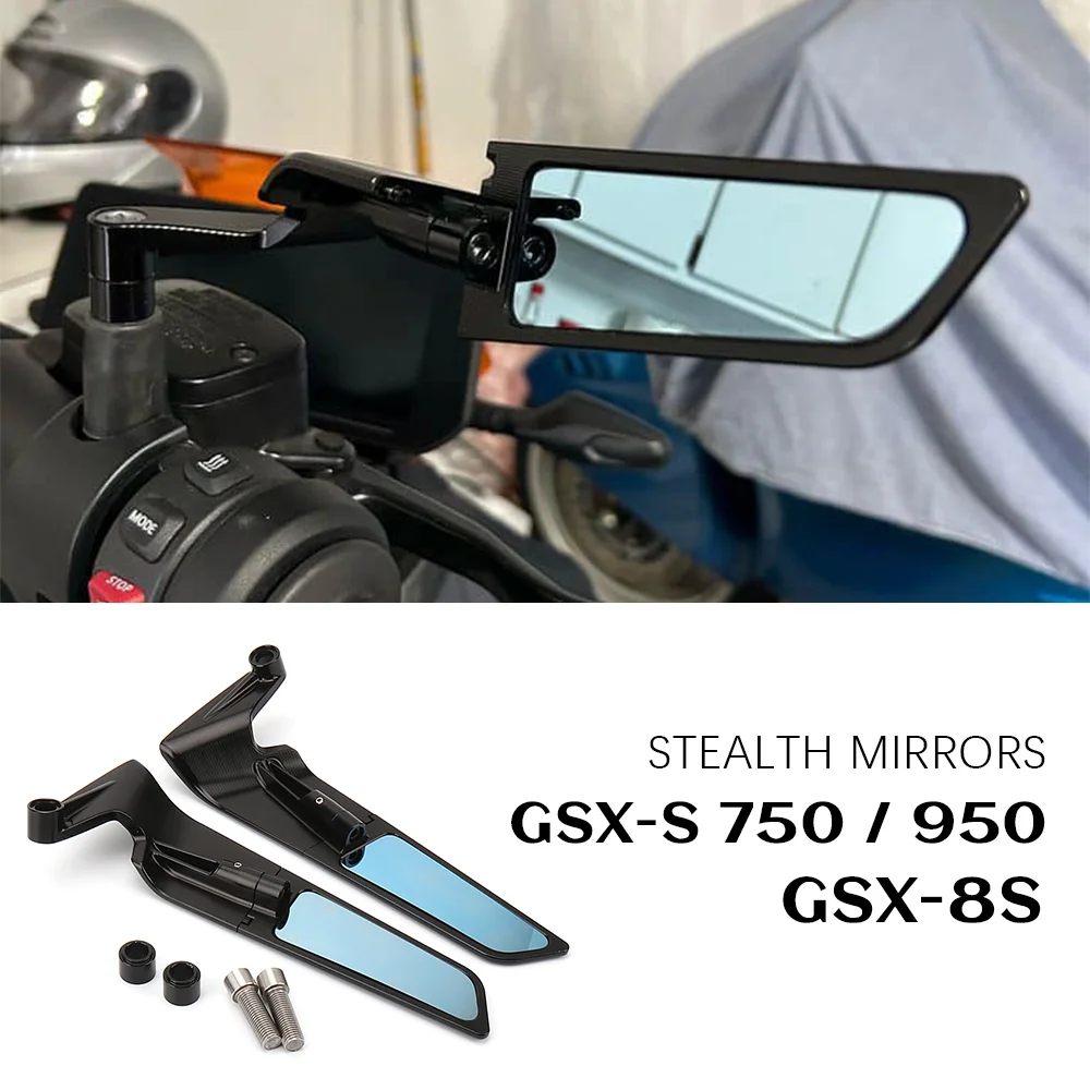 Per Suzuki Gsx 8S Accessori Specchi Stealth Gsx S950 Moto Alette Regolabili Gsx S750 Gsx-8S Gsx-S 950 Gsx-S750 Parti